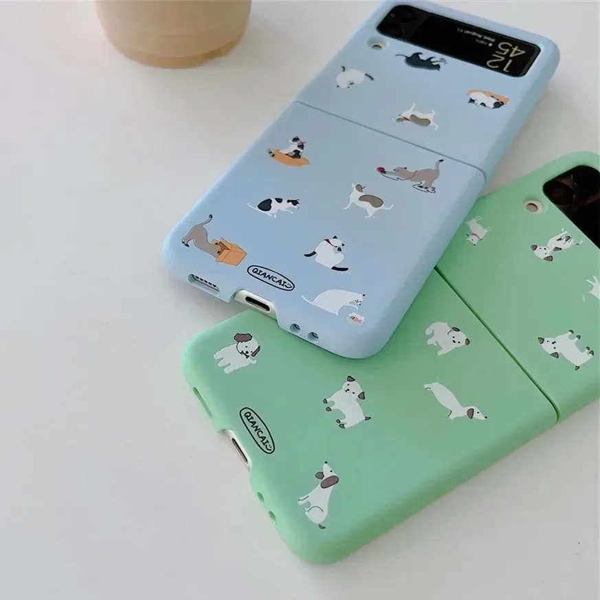 Cartoon Cat and Dog Pattern Shockproof Case with Cute Duck Design