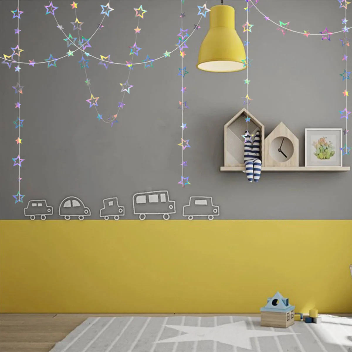 3.7M 12.1ft Paper Garland Room Hanging Decoration Birthday Party Decoration BannerAdult Graduation New Year Decor paper garland