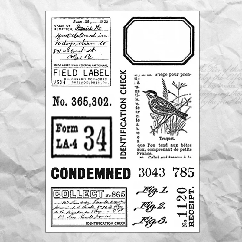 Writing Series Transparent Silicone Stamp Seal DIY Scrapbooking Photo Album Decorative Stamp Sheets Vintage Rubber