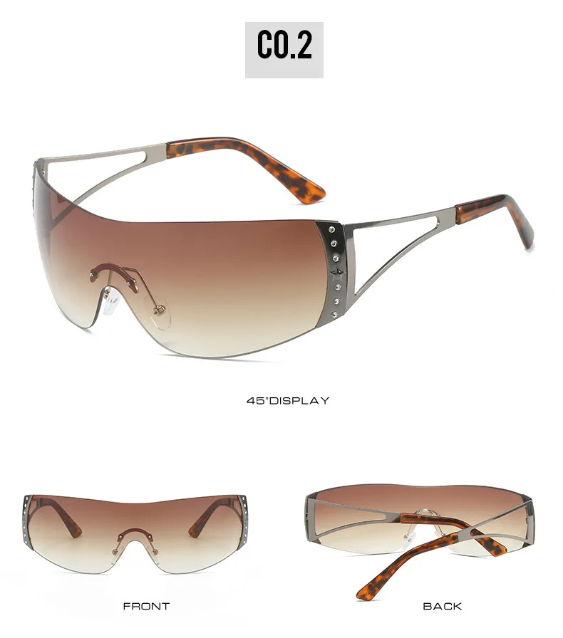 2000S Retro One Piece Sunglass Women Men  Oversized Wrap Around Sun Glass UV400 Ladi 2022 New Fashion Eyewear_voghion.com