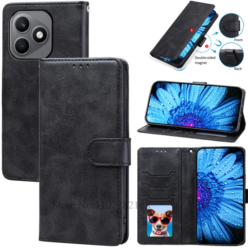 Luxury Leather Flip Wallet Cover – Elegant Magnetic Stand Book Case Sleeve