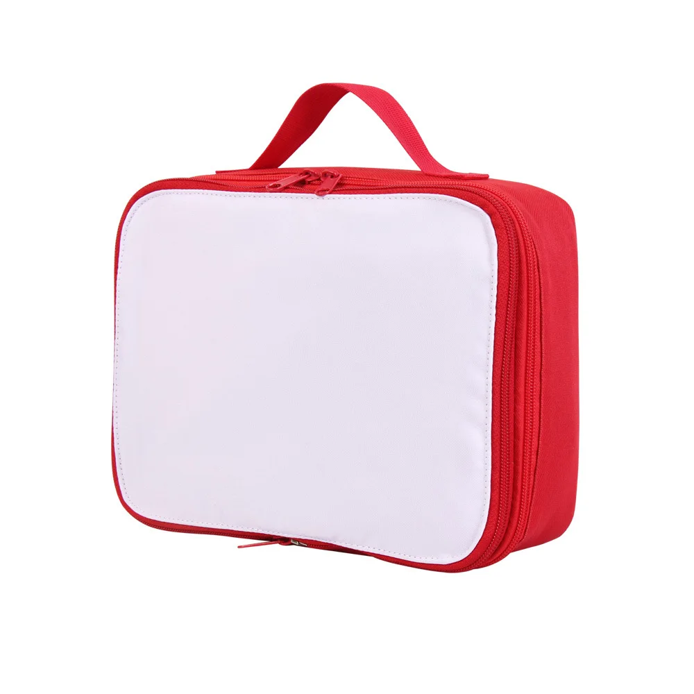 Insulated Lunch Bag Sublimation Blanks Hand-held Portable Storage Bag School Office Food Water Thermal Cool Insulation Box