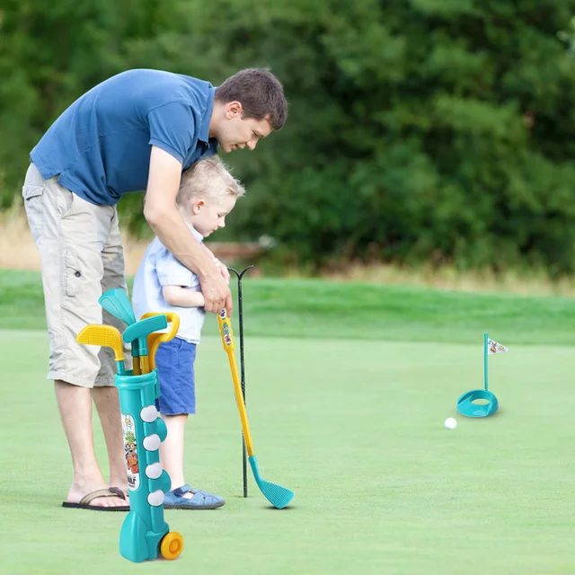 1 Set Child Golf Sports Game Mini Plastic Golf Toy 3