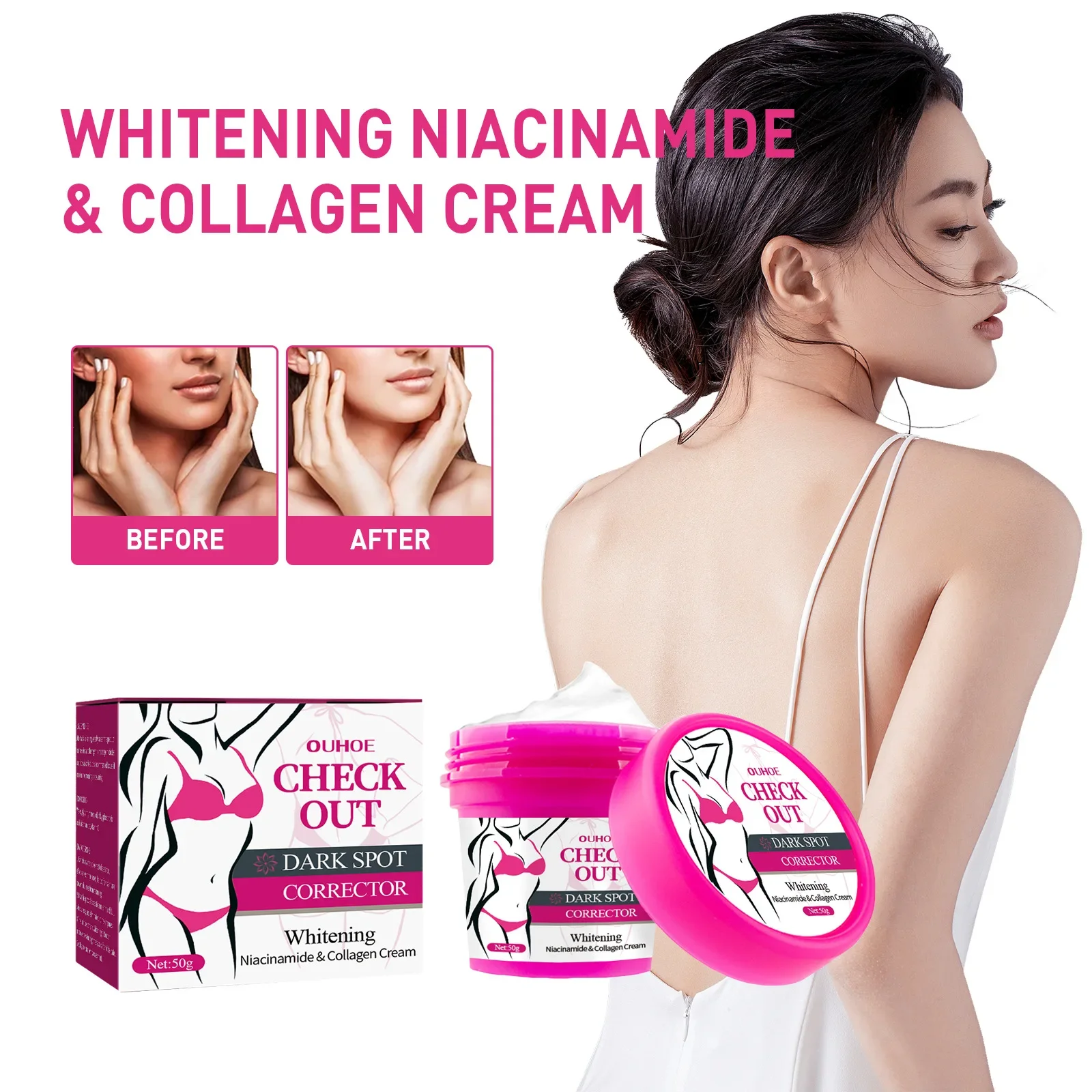 Body Whitening Cream Original Private Parts Underarm Intimate Area Dark Spot Corrector Knee Dullness Skin Brighten Bleach Cream_voghion.com