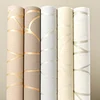 53cm European style 3D non-woven fabric wall sticker for moisture-proof curved stripe background wall sticker in living room 1