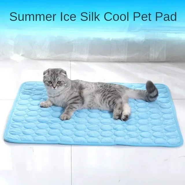 Dog Cooling Summer Pad Mat For Dogs Cat Blanket Sofa Breathable Pet Dog Bed Summer Puppy Pet Mat Car Seat Cover Pet Supplies 2