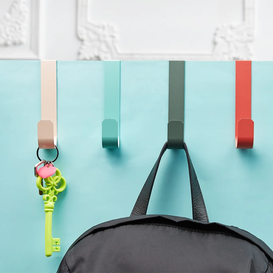 2 PCS Simple Scandinavian style Door Hooks, Suitable for living room, bedroom, bathroom,Hanging Clothes, Towels, Coats, Bags
