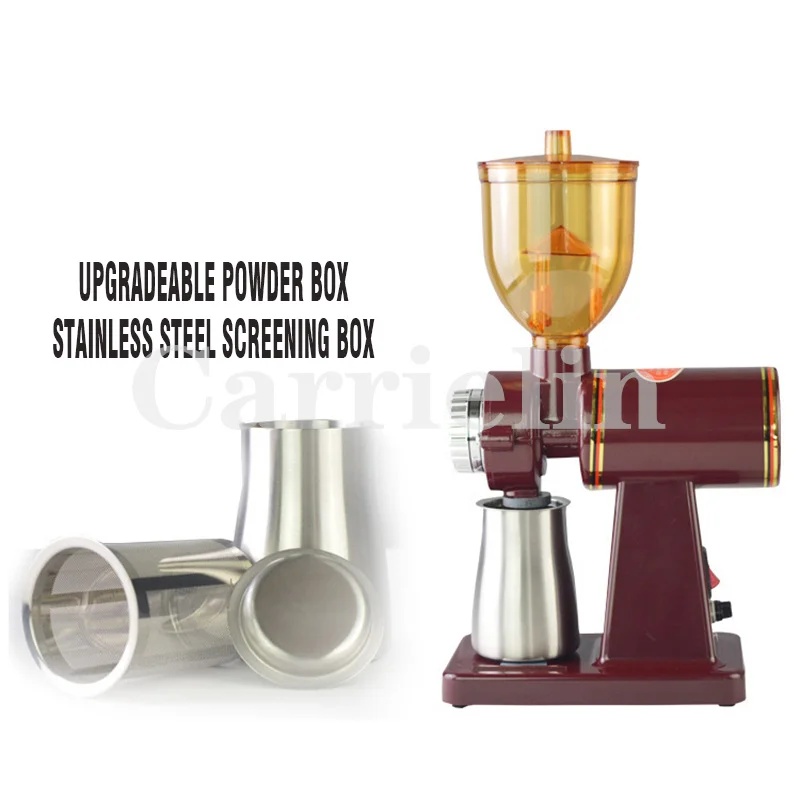 

180W Electric Coffee Grinder Bean Miller Espresso Coffee Machine 8 Steps Anti-Jump 60mm Flat Burr Grinder