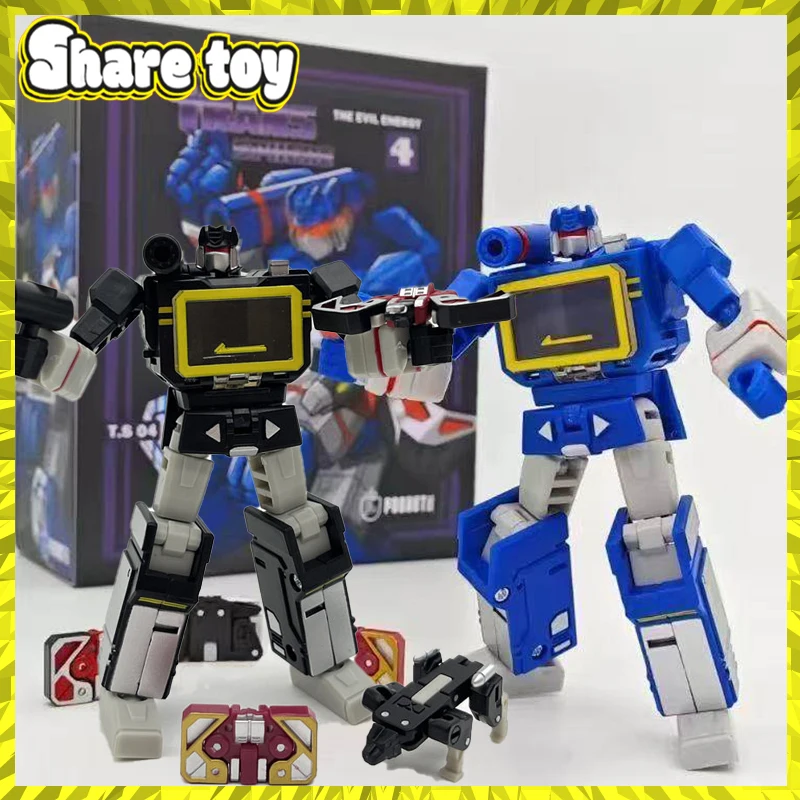 Brinquedos de Bolso Transformers PT-04 PT-04B Soundwave, Figura de Ação Robô Mini G1 Tape G1 KO DX9