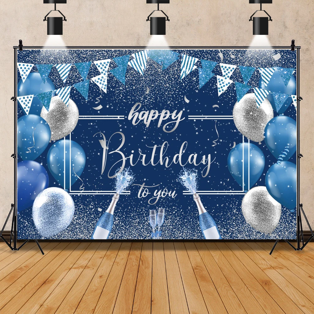 Gold Black Balloons Birthday Party Celebration Cake Family Shoot Name Customized Poster Photo Background Photo Backdrops