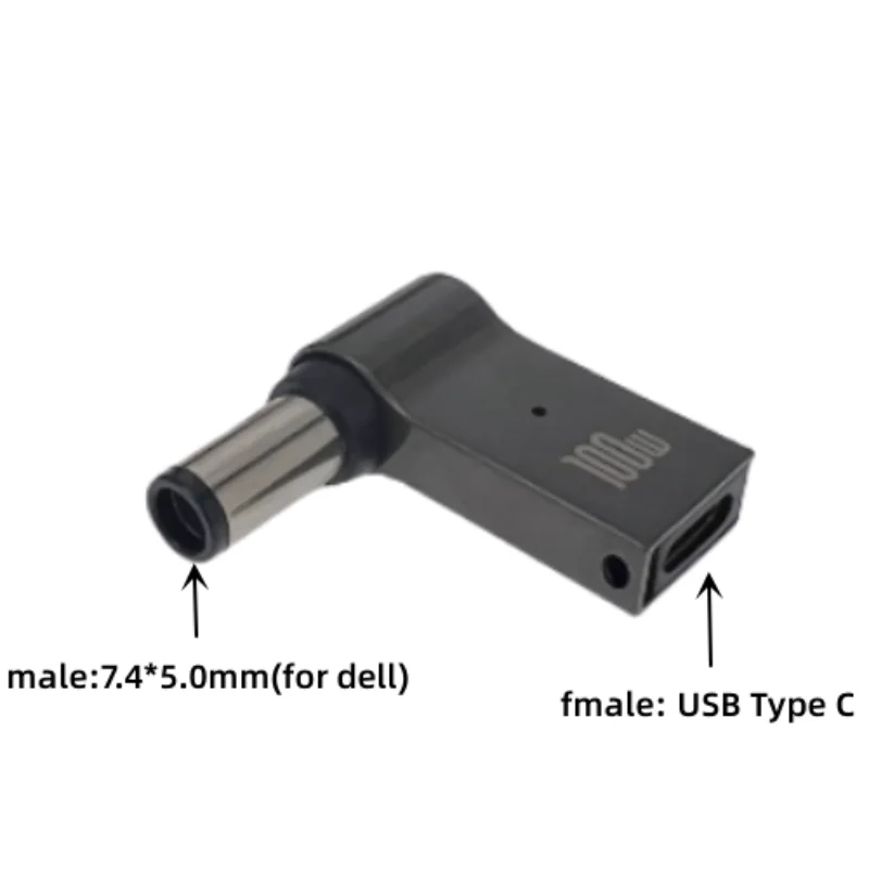 100W USB 타입 C 고속 충전 어댑터 플러그 커넥터 델 아수스 HP 에이서 레노버용 범용 USB C 노트북 충전기 컨버터
