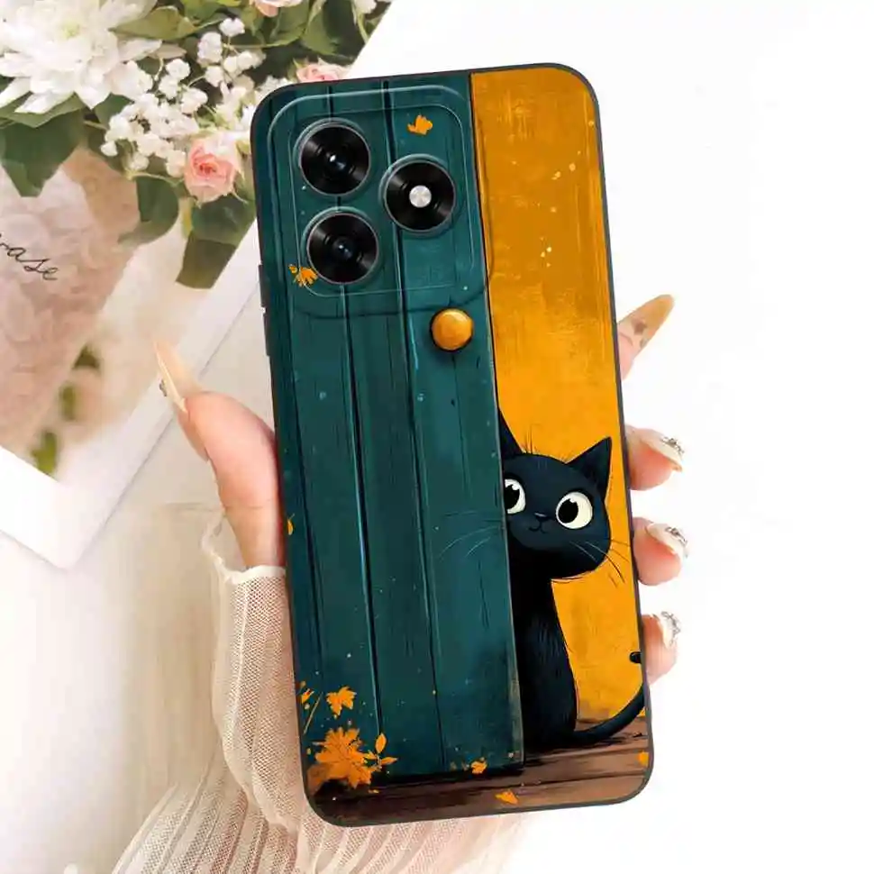Cute Rabbit Cartoon Silicone Phone Case, Soft Protective Cover