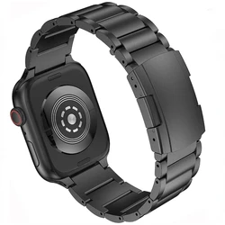 Premium Titanium Stainless Steel Bracelet - Ultra 3 2 1 49mm (Black)