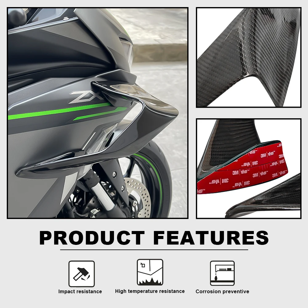 NEW Motorcycle Fixed Wind Wing For Kawasaki ZX-25R ZX25R ZX