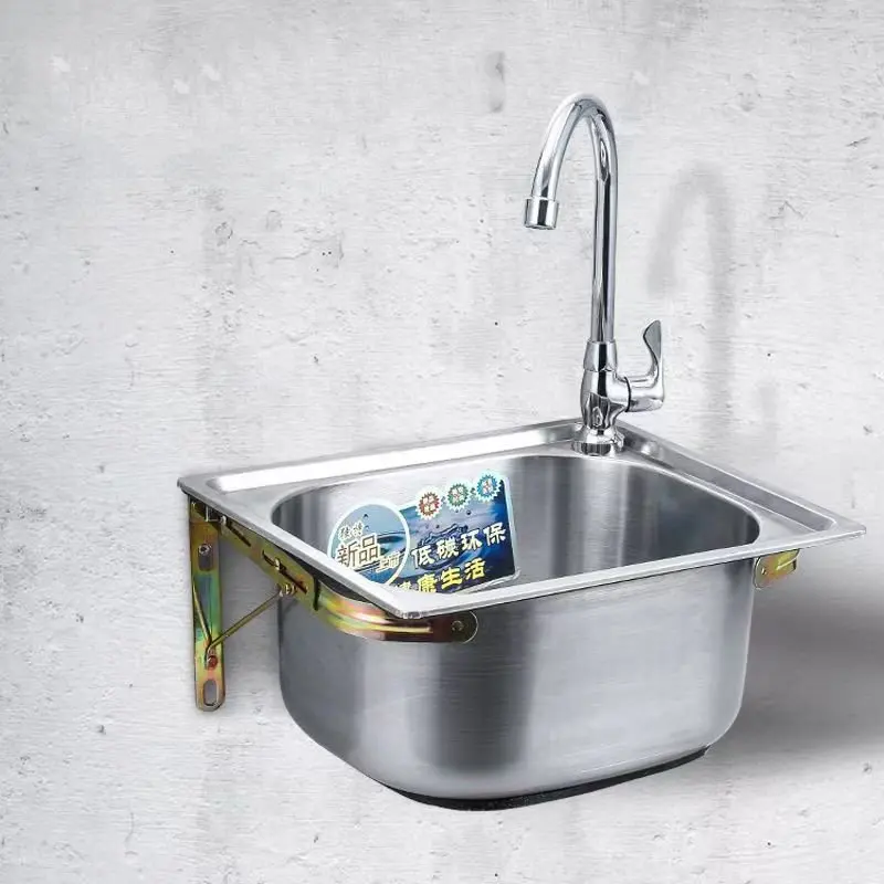0.8mm/1.1mm Thick Home Improvement Kitchen Sink Fregadero De Cocina Wash Portable Sink Stainless Wastafel Kitchen Faucets