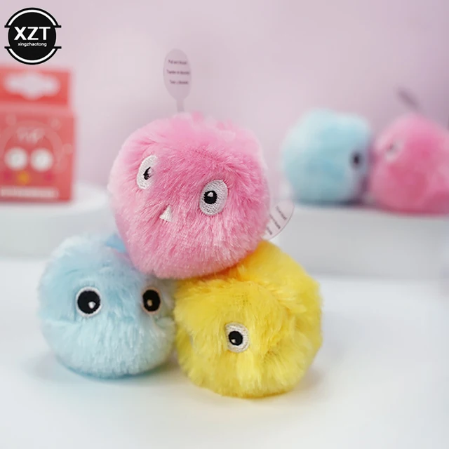 Cat Toys Interactive Ball Plush Electric Catnip Training Toy Kitten Touch Sounding Pet Smart  Product Squeak Toy Ball Cat Suppli 3