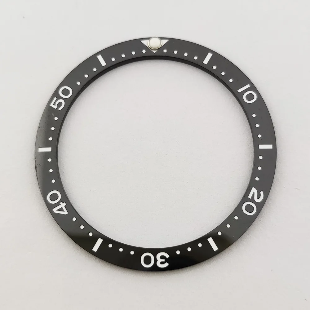 Green Luminous Ceramic Watch Bezel Insert - 33.7mm