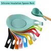 Silicone Heat Insulation Spoon Utensil Holder Stove Organizer Shelf Placemat Lid Scoop Cookware Bracket Stand Kitchen Accessory 1