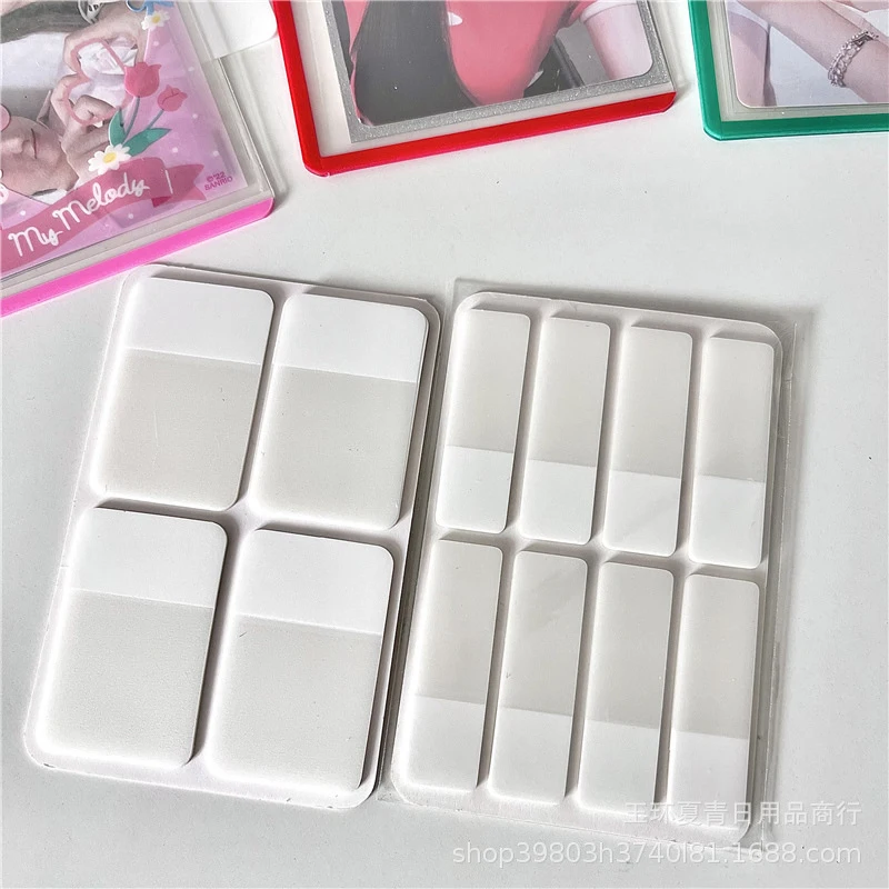 80/160 Pages Frosted Simple Pure White Index Stickers Transparent Label Stickers DIY Sticky Notes Office School Supplies sticker notes