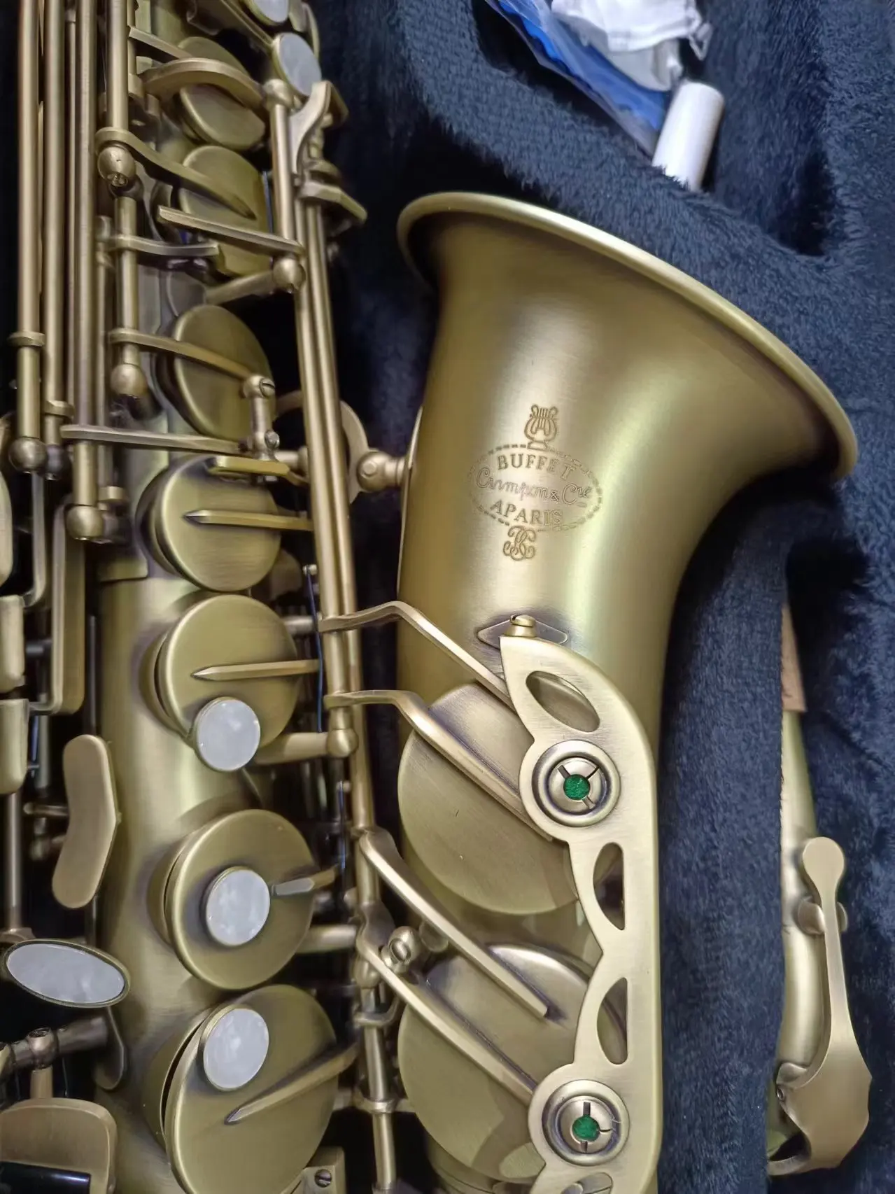 Alto Saxophone Reference Antique Copper Plated E-flat Professional Musical Instrument With Mouthpiece Reed Neck