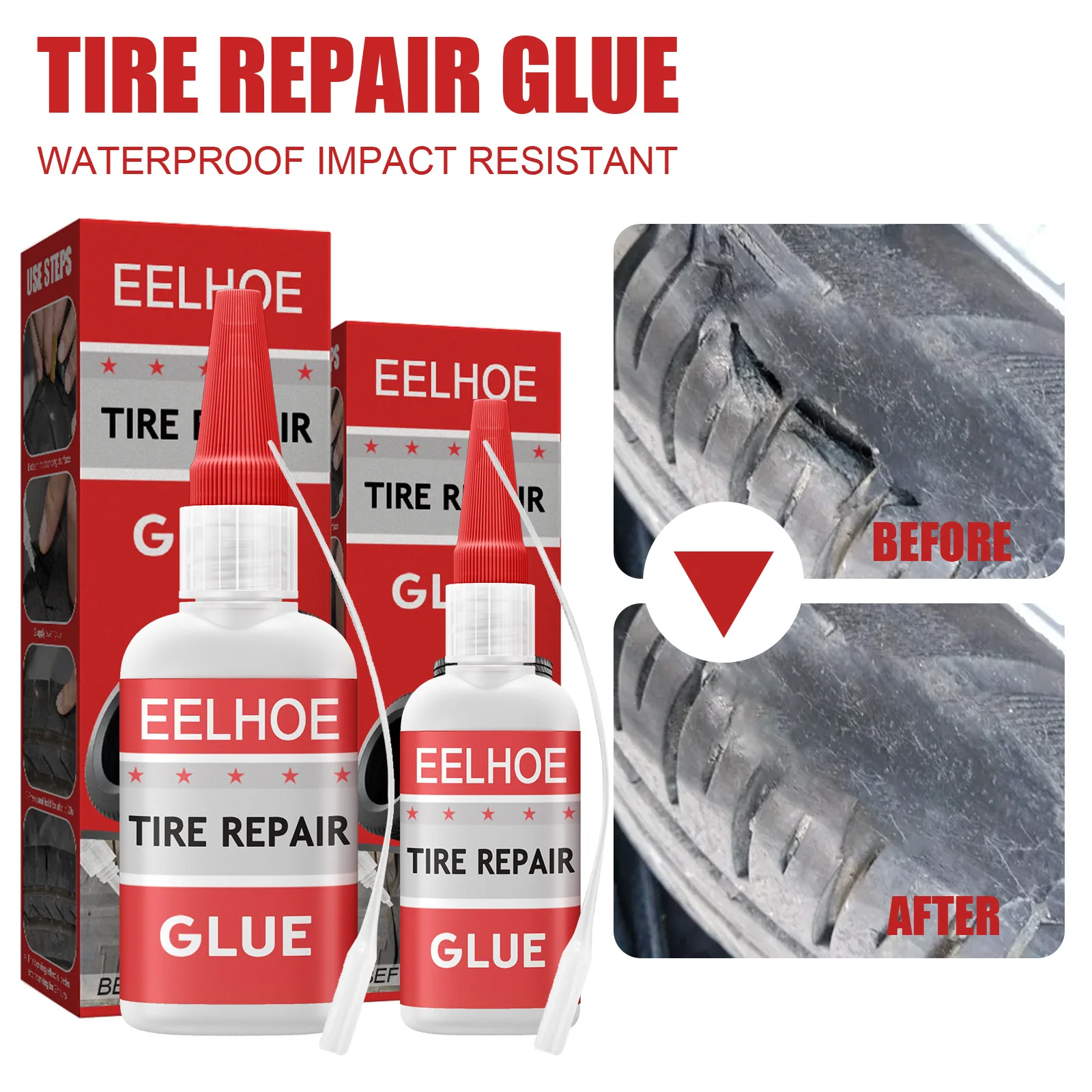 30/50g Mighty Tire Repair Glue Car Rubber Repair Tire Glue Automobile