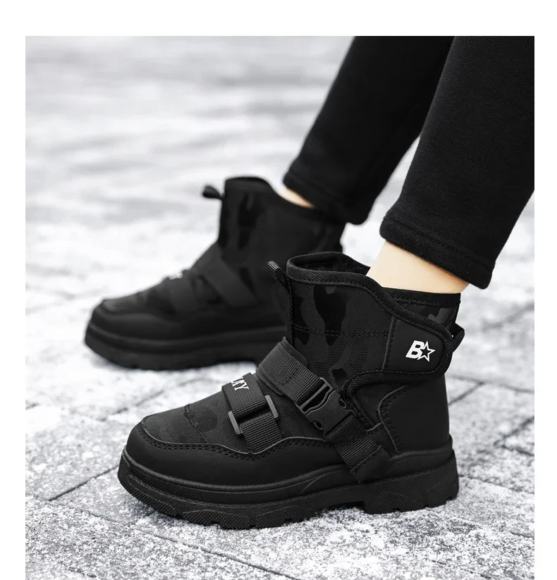 Kinder schuhe größe 31-39 winter kinder schnee stiefel Koreanische stil fashi casual jungen und mädchen wasserdicht_voghion.com