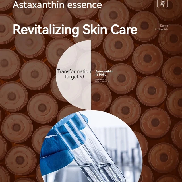 Facial Essence Set Astaxanthin Firming Lifting Anti-Aging Antioxidant Repair Acne Reduction Fine Lines Moisturizing SkinCare Set 3
