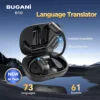 BUGANI AI translation earbuds, real-time translation into 134 languages, 3 in 1 earphones, 5.4 wireless earphones, touch control 1