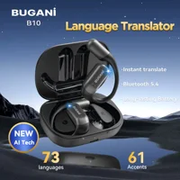 BUGANI AI translation earbuds, real-time translation into 134 languages, 3 in 1 earphones, 5.4 wireless earphones, touch control 1
