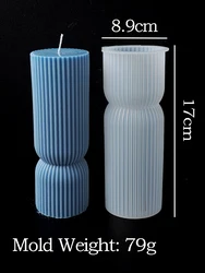 Silicone Candle and Soap Mold with 3D Geometric Design (02)