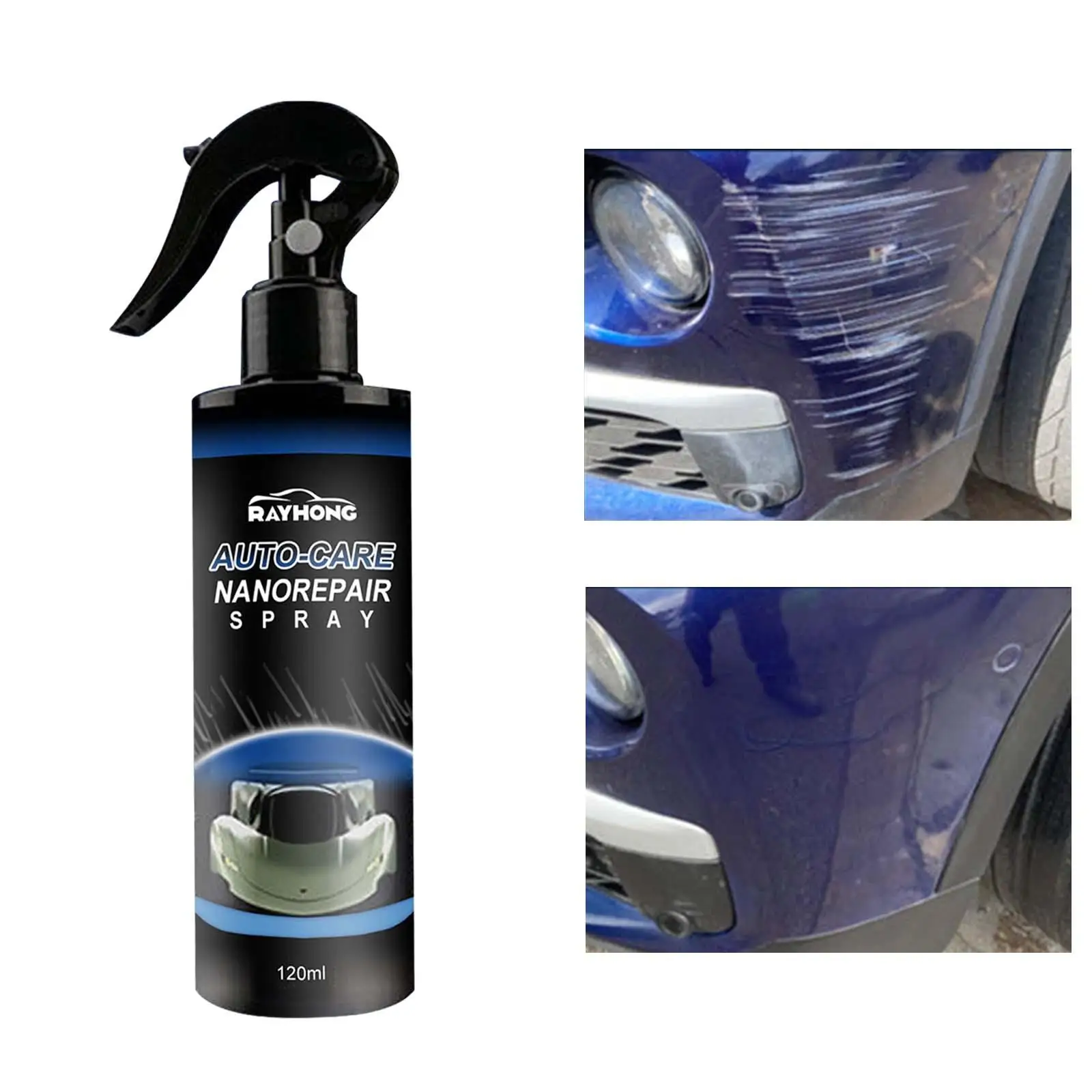 Car Scratch Repair Spray 120ml Nano Auto Scratch Repair Spray Fast Repair For Trucks Car Body Motorcycles Suvs Rvs