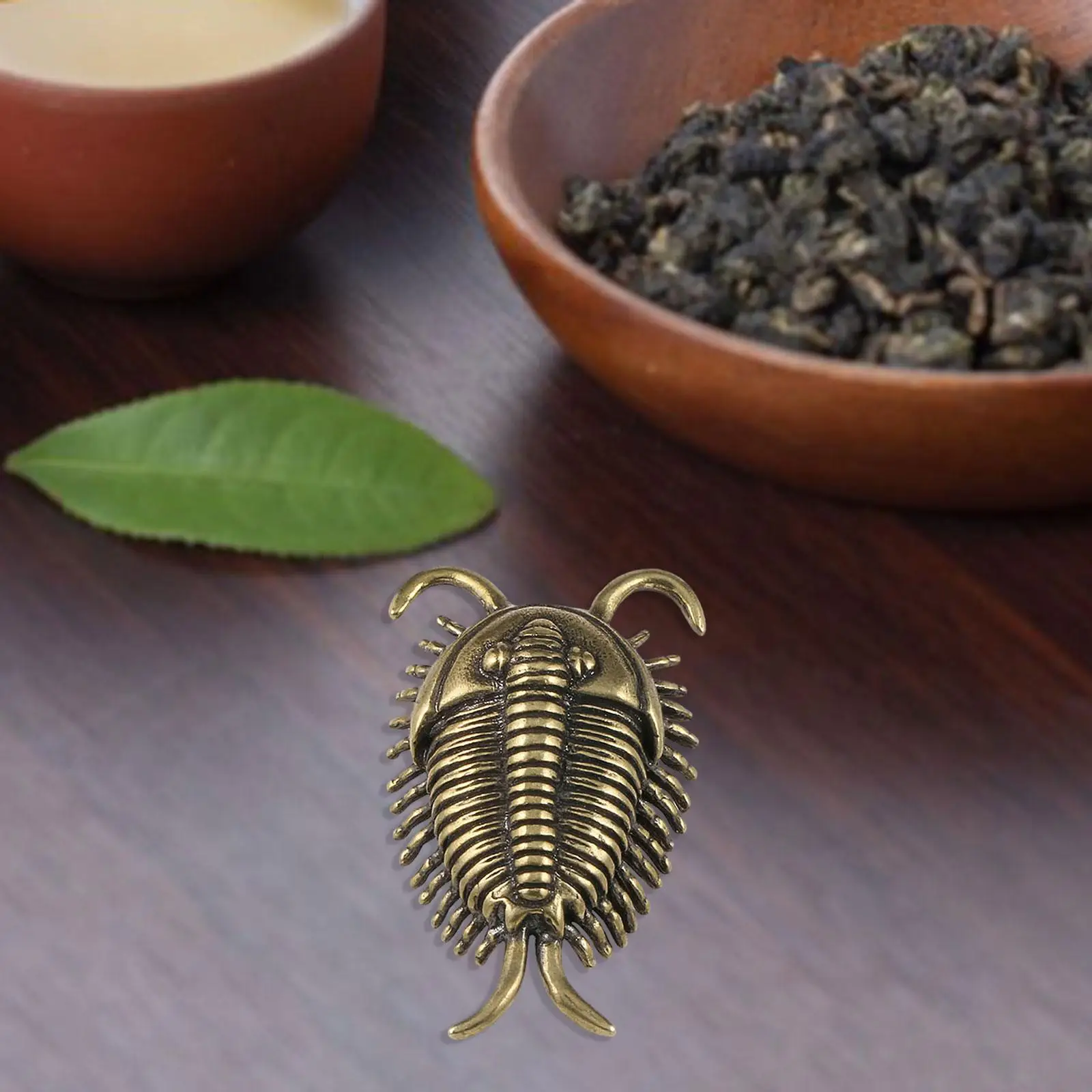 Scultura Animale Artigianato Regalo Tè Animali Domestici Rame Educazione Cambrian Vintage Mini Trilobite Decor Per Scrivania Ufficio Bagno Casa Cafe