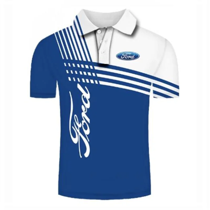

Summer Fashion Men's Polo Shirt Car Logo 3D Printed Polo Shirt Unisex Harajuku Street Casual Sports Short Sleeve T-shirt Tops