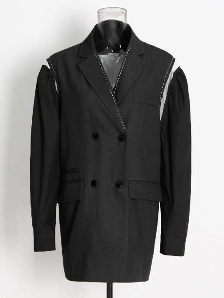 Рисунок 2 - Женский блейзер с отложным воротником BPN