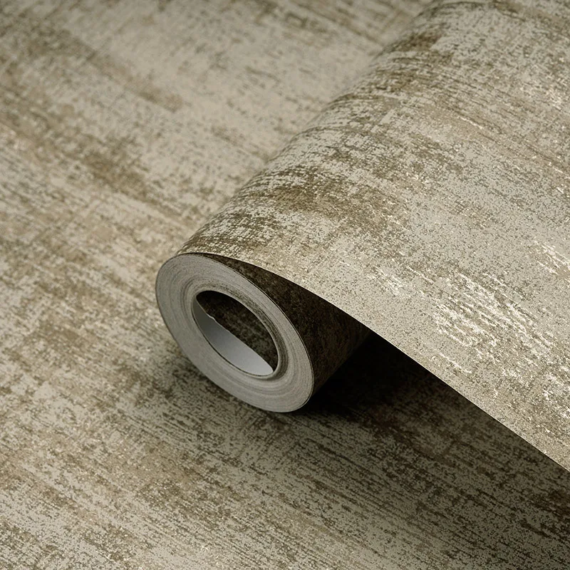 Solid Simple Modern Metallic Wallpaper Roll Cement Concrete Texture Wall Papers Bedroom Living Room Clothing Store Home Decor grey faux cement concrete wallpaper distressed industrial texture rustic background wall paper wallcoverings clothing store