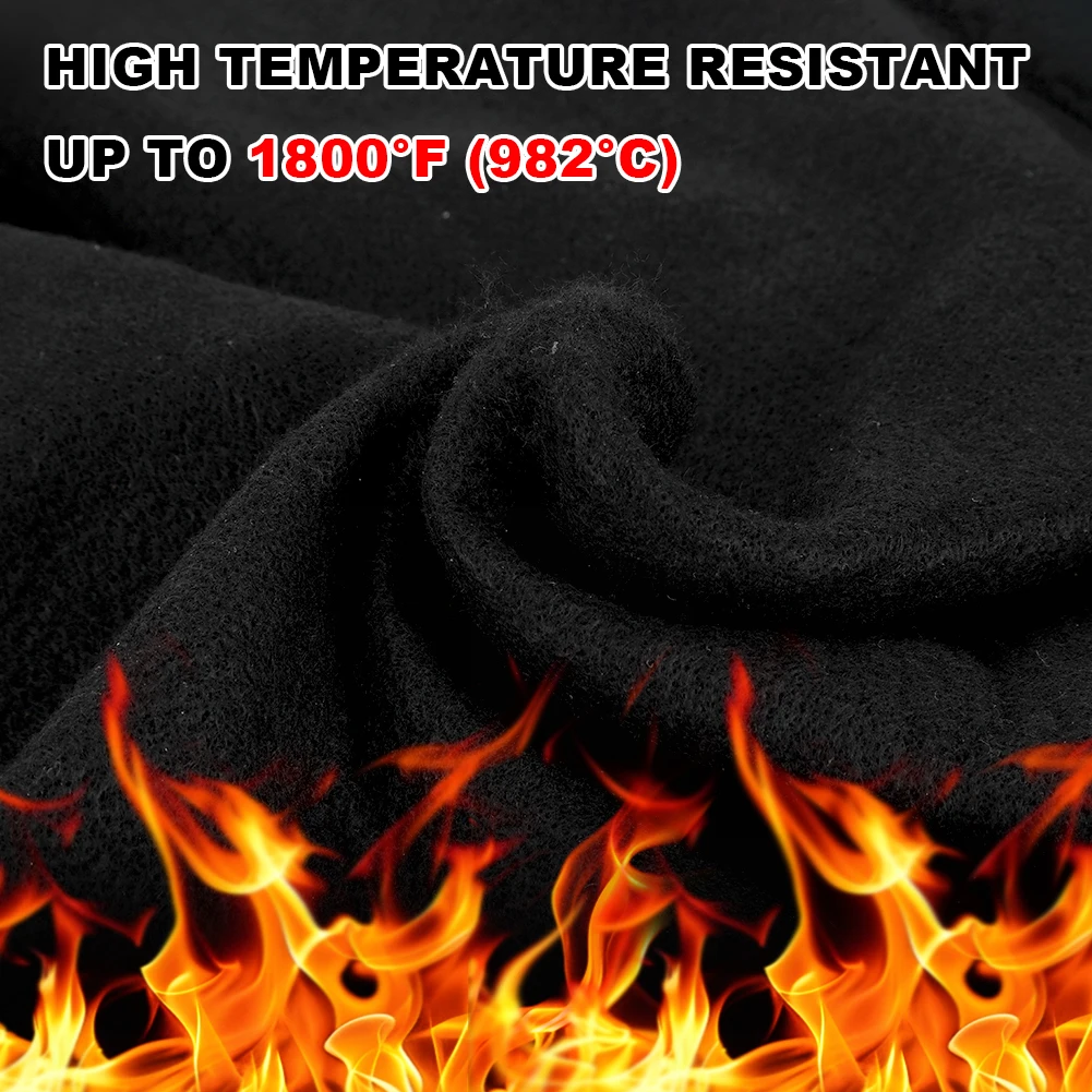Fireproof Welding Blanket 1800°F Flame Retardant Fabric Brazing Heat Shield Mat for Grill Stove Pit Soldering Welders Plumbers — view 6