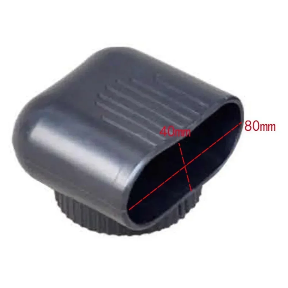 Fitness Equipment Foot End Cap Foot Cover Non-slip Oval Tube Cap Plastic Protectors 2pcs fitness equipment accessories