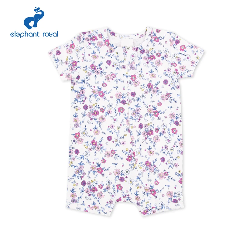 

Elephant Royal 2023 Spring Newborn Toddler Girls Bodysuits Cute Lovely Infant Baby Girl Floral Bodysuit Jumpsuit Casual Clothes