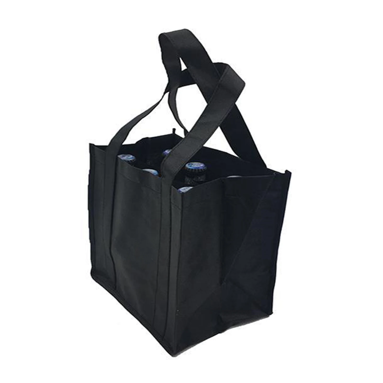

Lightweight Foldable For Travel Wine Bottle Bag With Carry Handle Picnic Tear Resistant Waterproof 6 Compartments BBQ Party