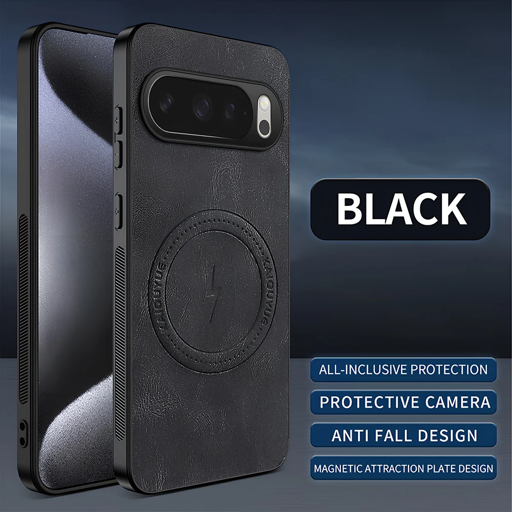 Magnetic Fashion PU Leather Shockproof Phone Case with Hard Plastic Protection