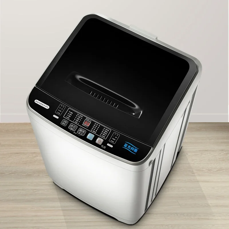Automatic washing machine Household large-capacity rental dormitory Small blue light bacteriostatic washing machine 3
