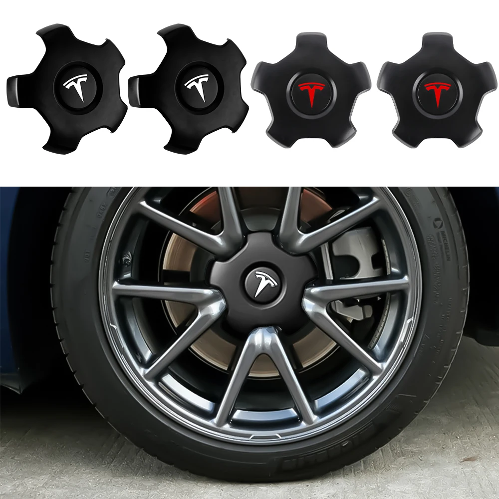 테슬라 모델 3 OEM 1529680-A  허브캡 자동차 휠 센터 커버 자동차 허브캡 엠블럼 교체용 18인치 허브캡 4개