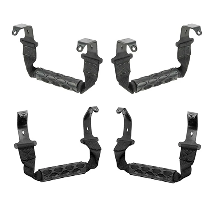 

4Pcs Front&Rear Top Roof Roll Bar Grab Handles Fit For Jeep Wrangler JL Gladiator JT 2018 2019 2020 82215523 82215524