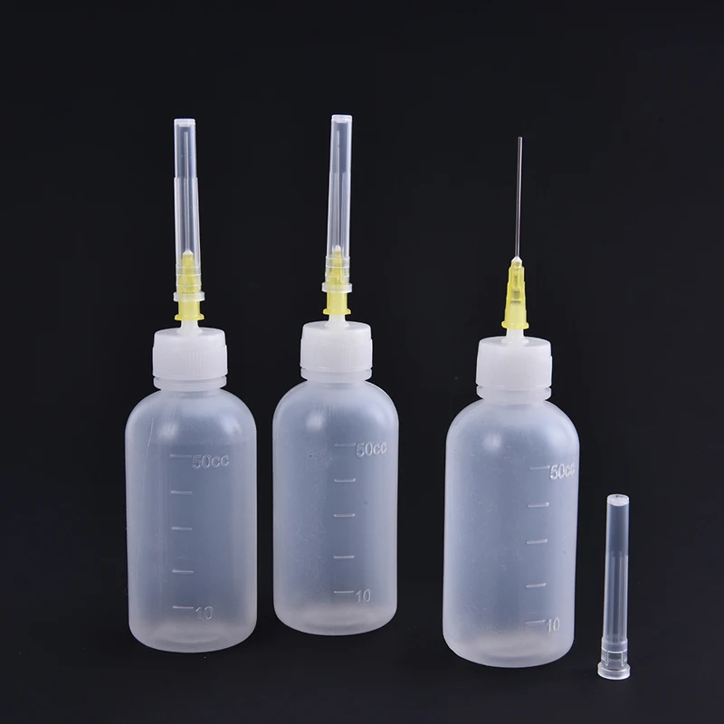 best welding hood 3pcs 50ml Transparent Polyethylene Needle Dispenser Dispensing Bottle For Rosin Solder Flux Paste + 3 Needles Tools flux core wire