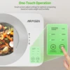 AIRMSEN Kitchen Compost Bin, 4L Odor-Free Indoor Food Waste Composter, 3-5 Hours Fast Composting, Smart Sensor & Stronger Blades 3