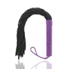 48cm Two Color Splicing Nylon Tassels Loose Whip Riding Crop Flogger Paddle Slapper Horse Training Dressage Whips 4