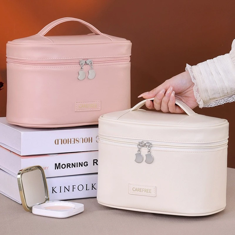 Tragbarer Make-up-Pinsel-Organizer, faltbare Kosmetiktasche mit mehreren Taschen für Frauen, perfekt für Reisen, täglichen Gebrauch und Aufbewahrung im Badezimmer