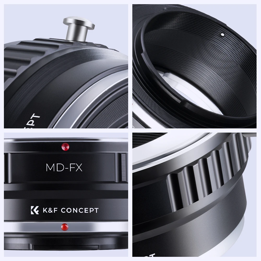 K&F Concept MD-FX Lens Adapter Ring for Minolta MD Mount Lens to Fujifilm Fuji X-Pro1 X-T10 X-A1 X-T2 X30 XF1 XQ1 Camera Mount 4