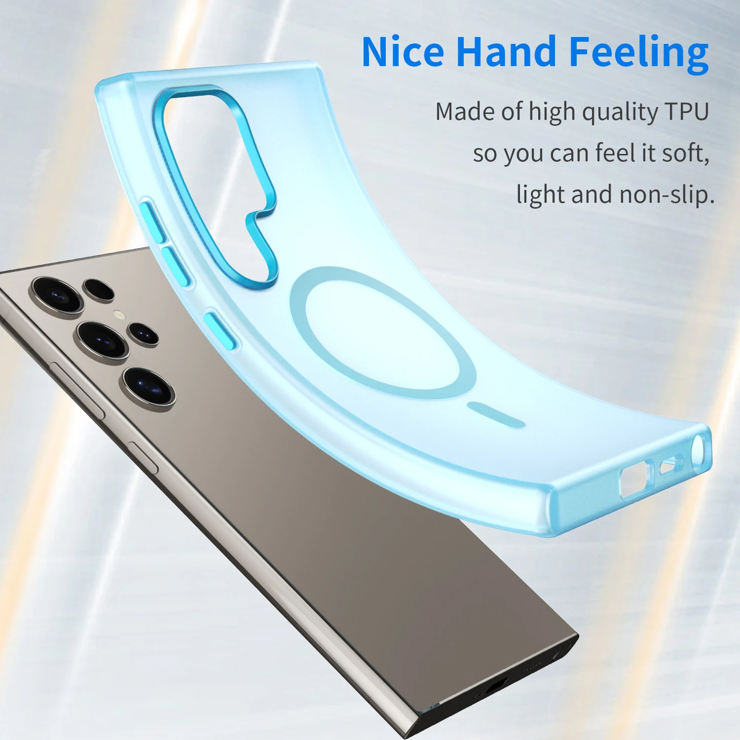 Luxury Matte Magnetic Wireless Charging Case - Protective Armor Cover