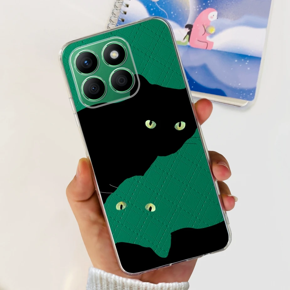 Luxury Painted Clear Silicone Phone Case, Soft Protective Cover, Enhanced Design
